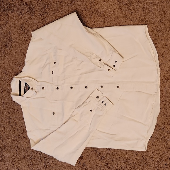 HARLEY DAVIDSON DENIM MEN'S BUTTON DOWN LONG SLEEVE SIZE XL - Picture 1 of 7